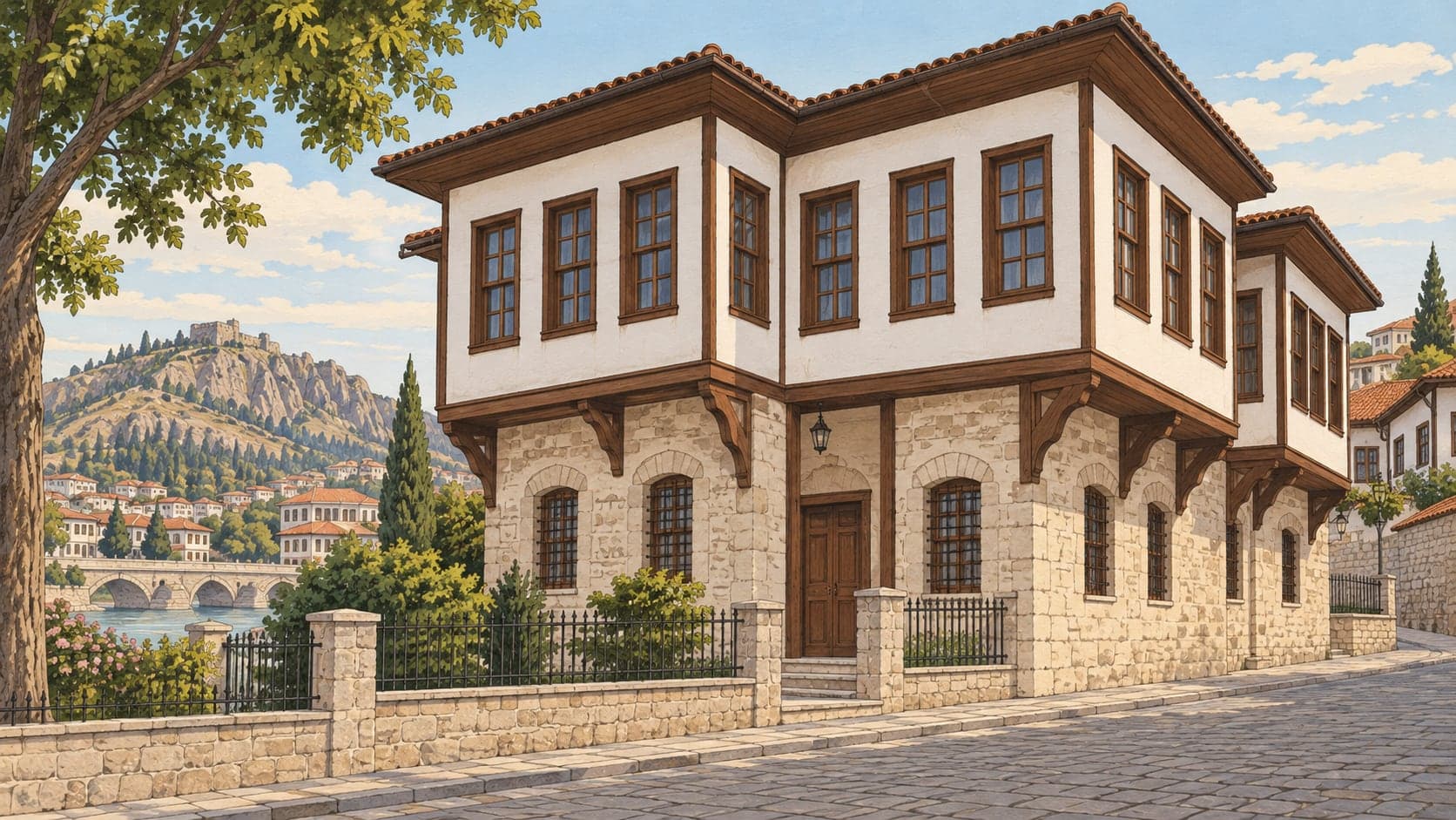 Illustration of Kadıkalesi Archaeological Site, Aydın