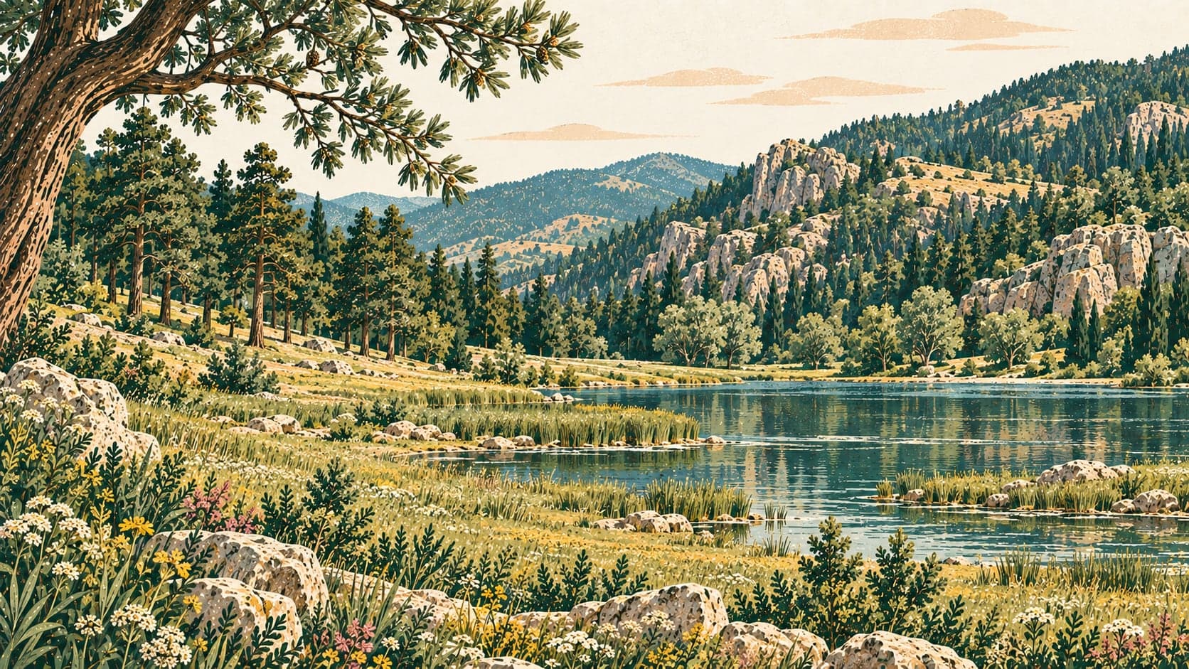 Illustration of Kadınçayırı Nature Park, Çankırı