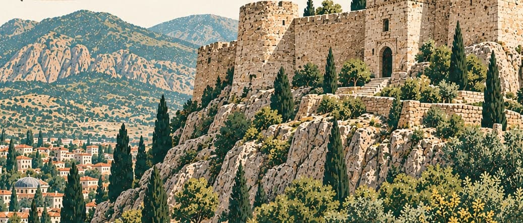 Illustration of Kahramanmaraş Castle, Kahramanmaraş