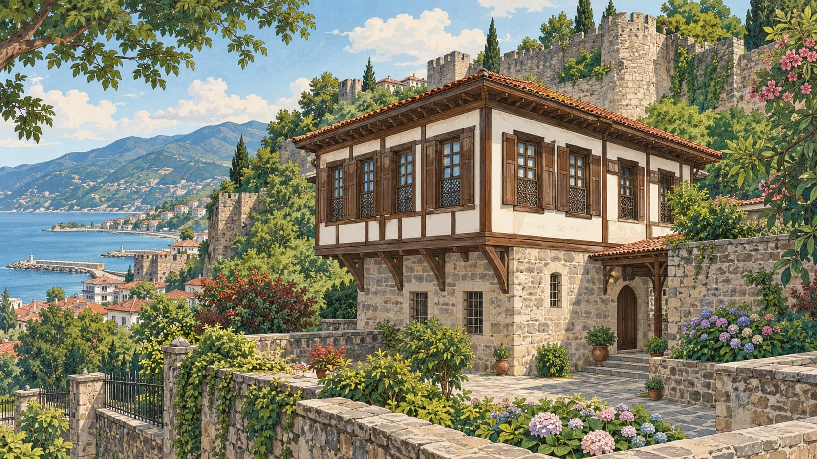 Illustration of Kanuni Sultan Süleyman Ottoman Culture House, Trabzon