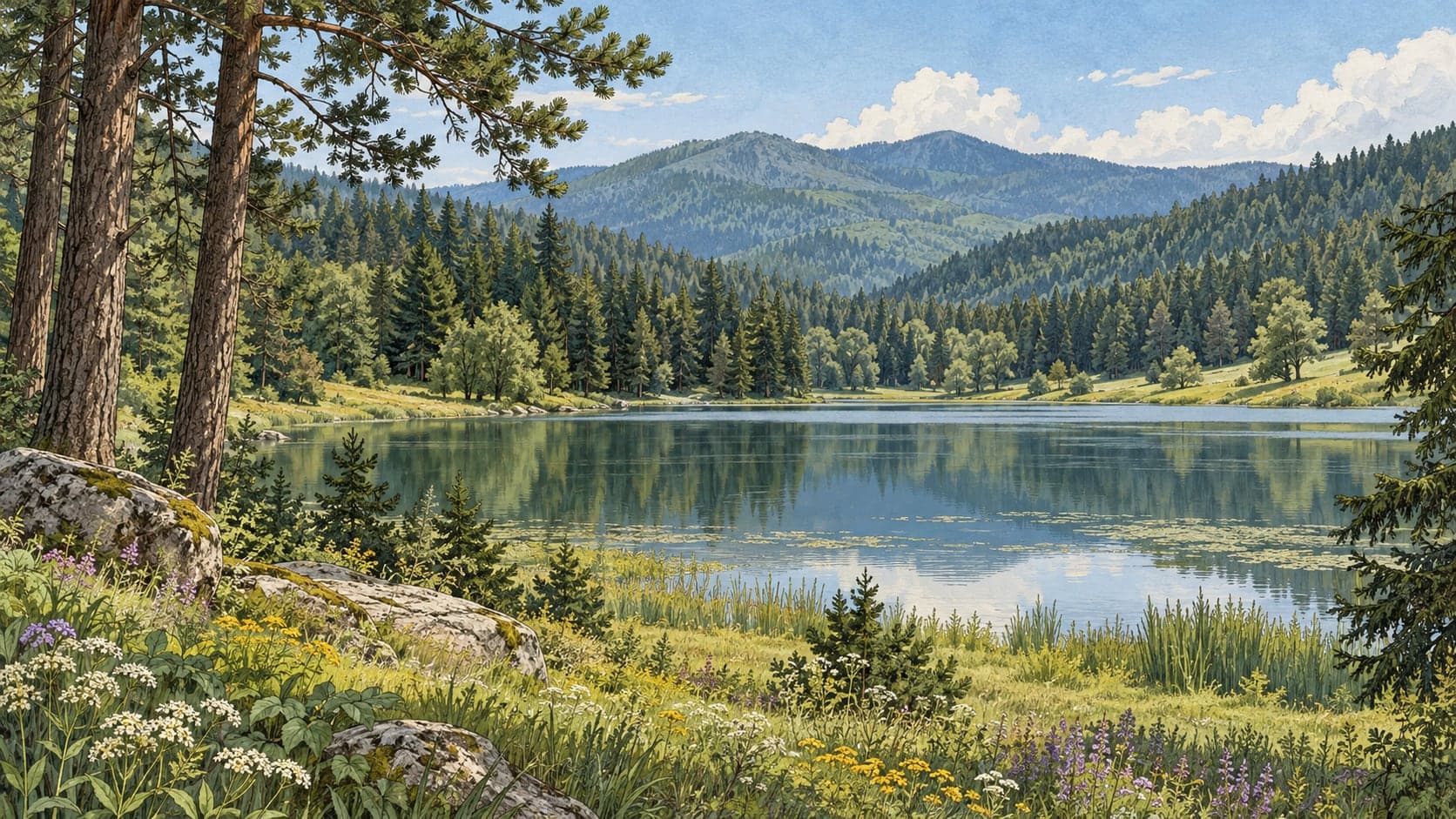 Illustration of Karaca Nature Park, Bolu