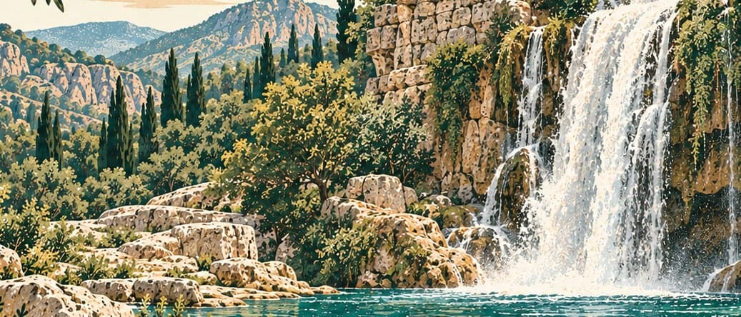 Illustration of Karamanastır Şelalesi Tabiat Parkı, Mersin