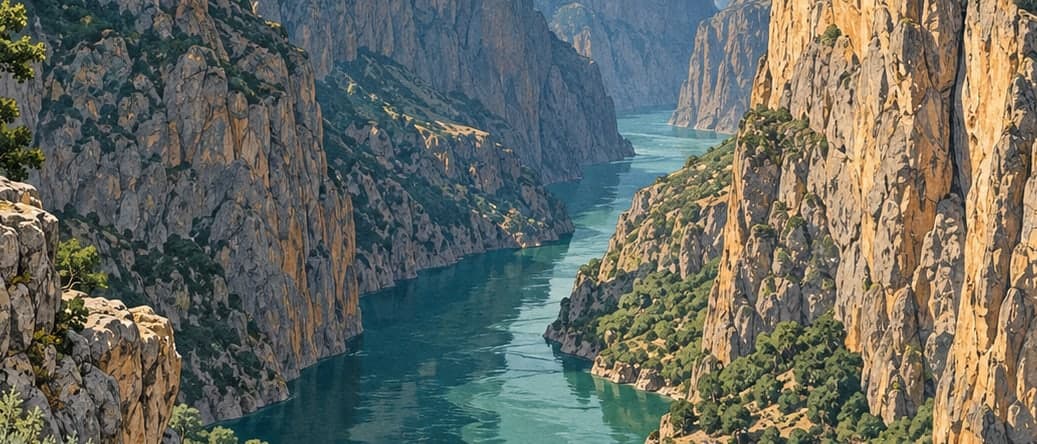 Illustration of Dark Canyon, Erzincan