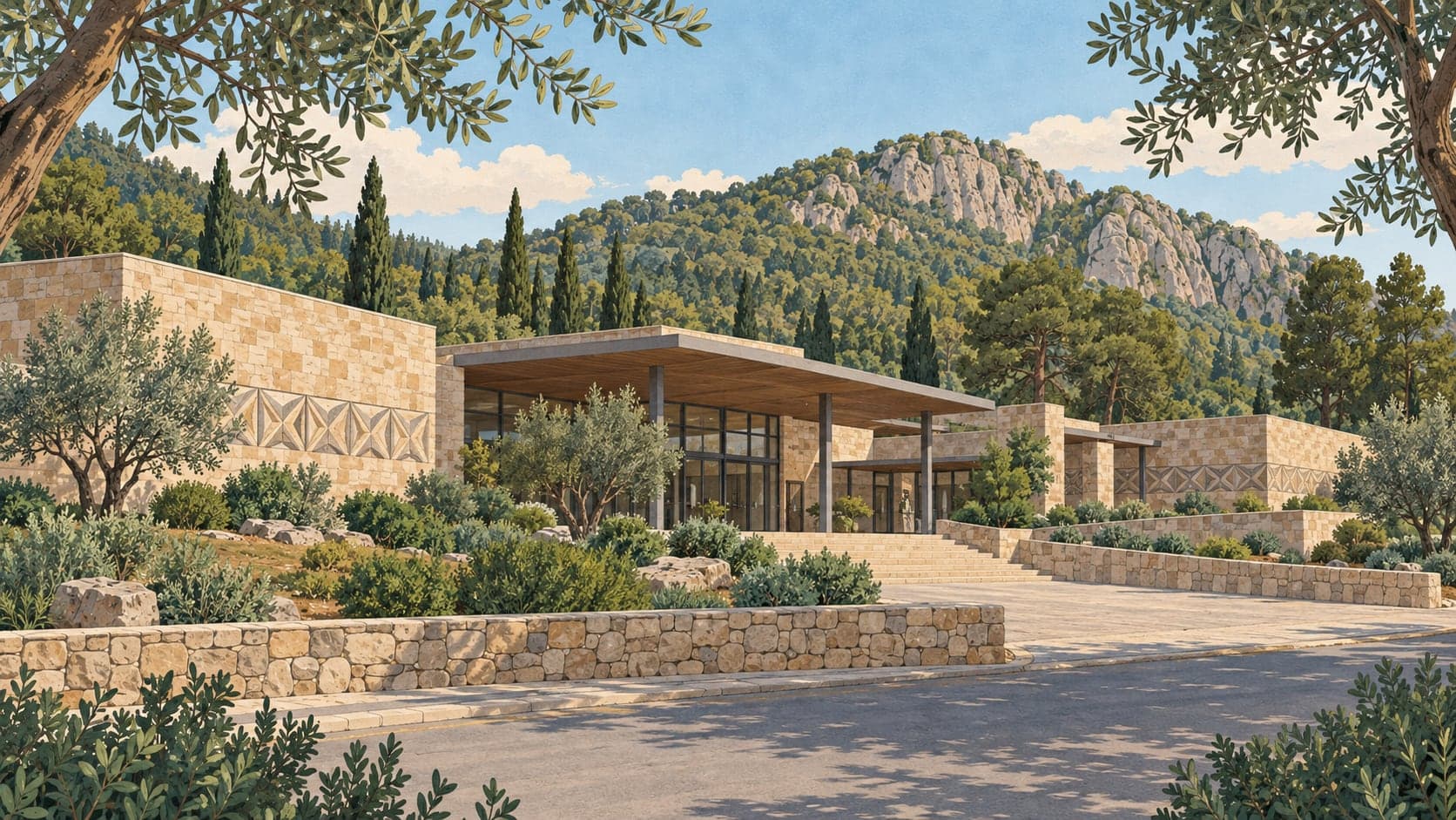 Illustration of Karatepe Aslantaş Open Air Museum, Osmaniye