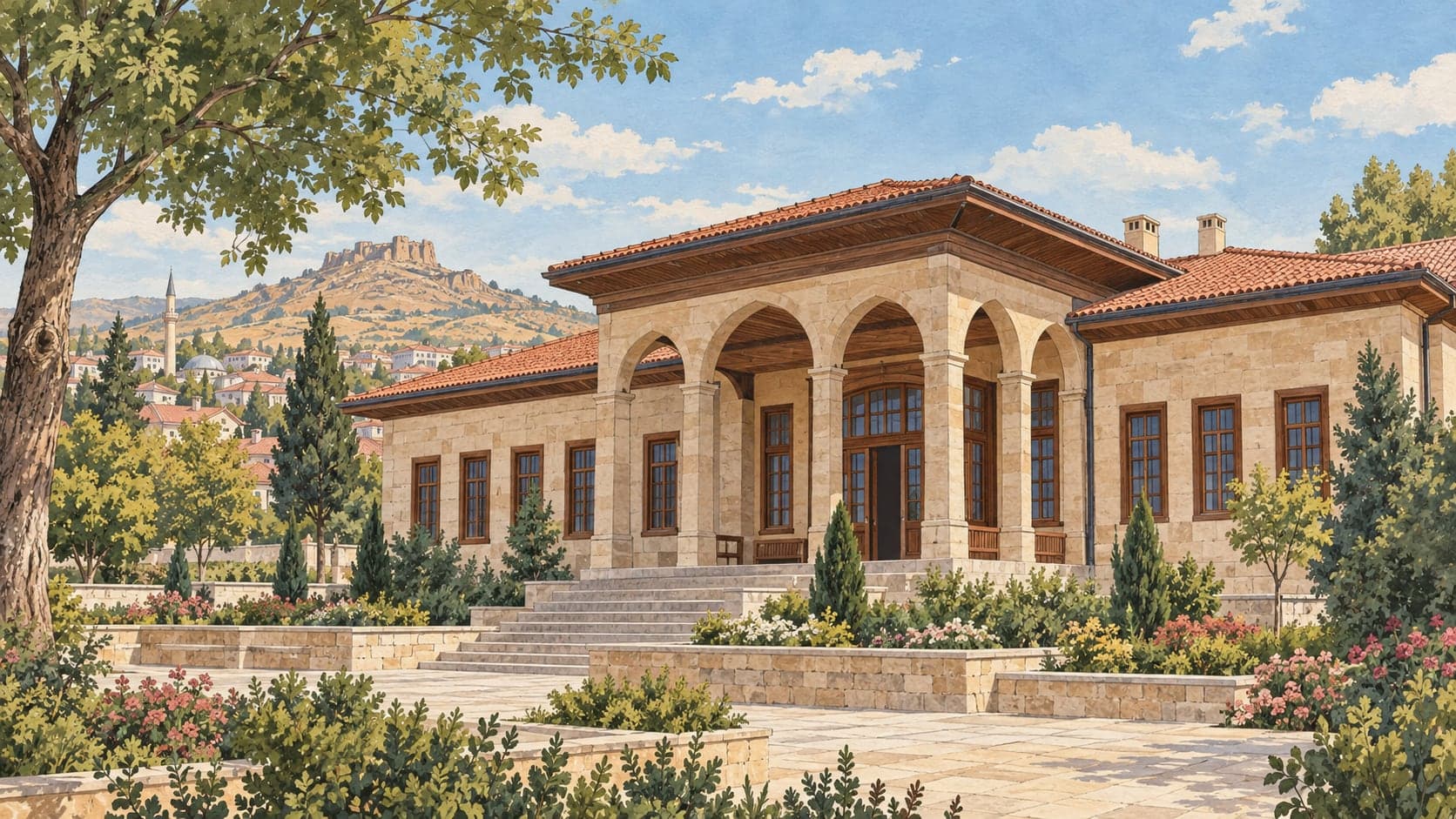 Illustration of Karatepe Aslantaş Archaeological Site, Osmaniye