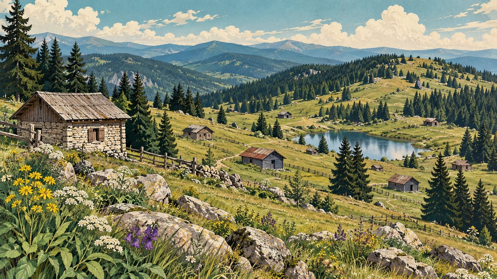 Illustration of Kardüz Plateau, Düzce