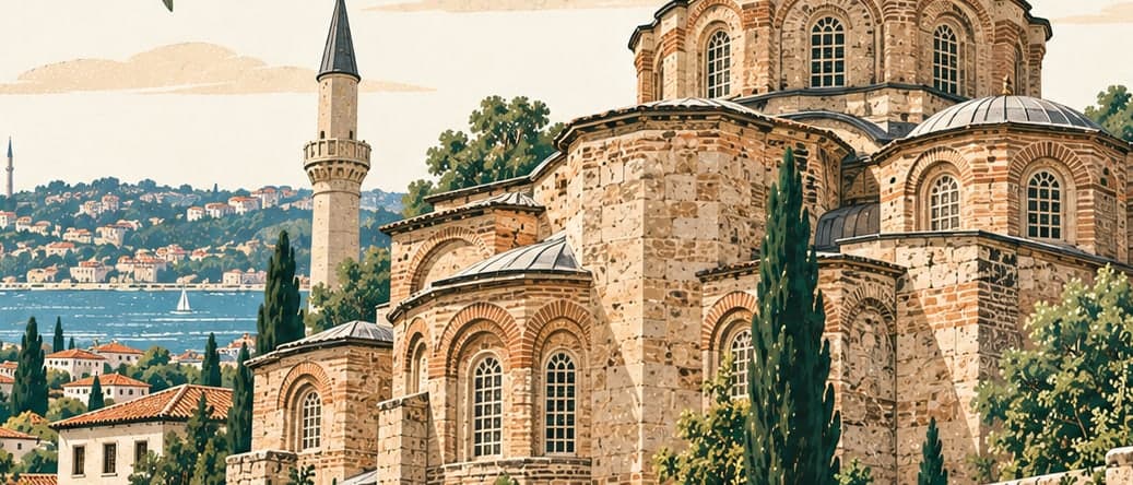 Illustration of Kariye Camii, İstanbul