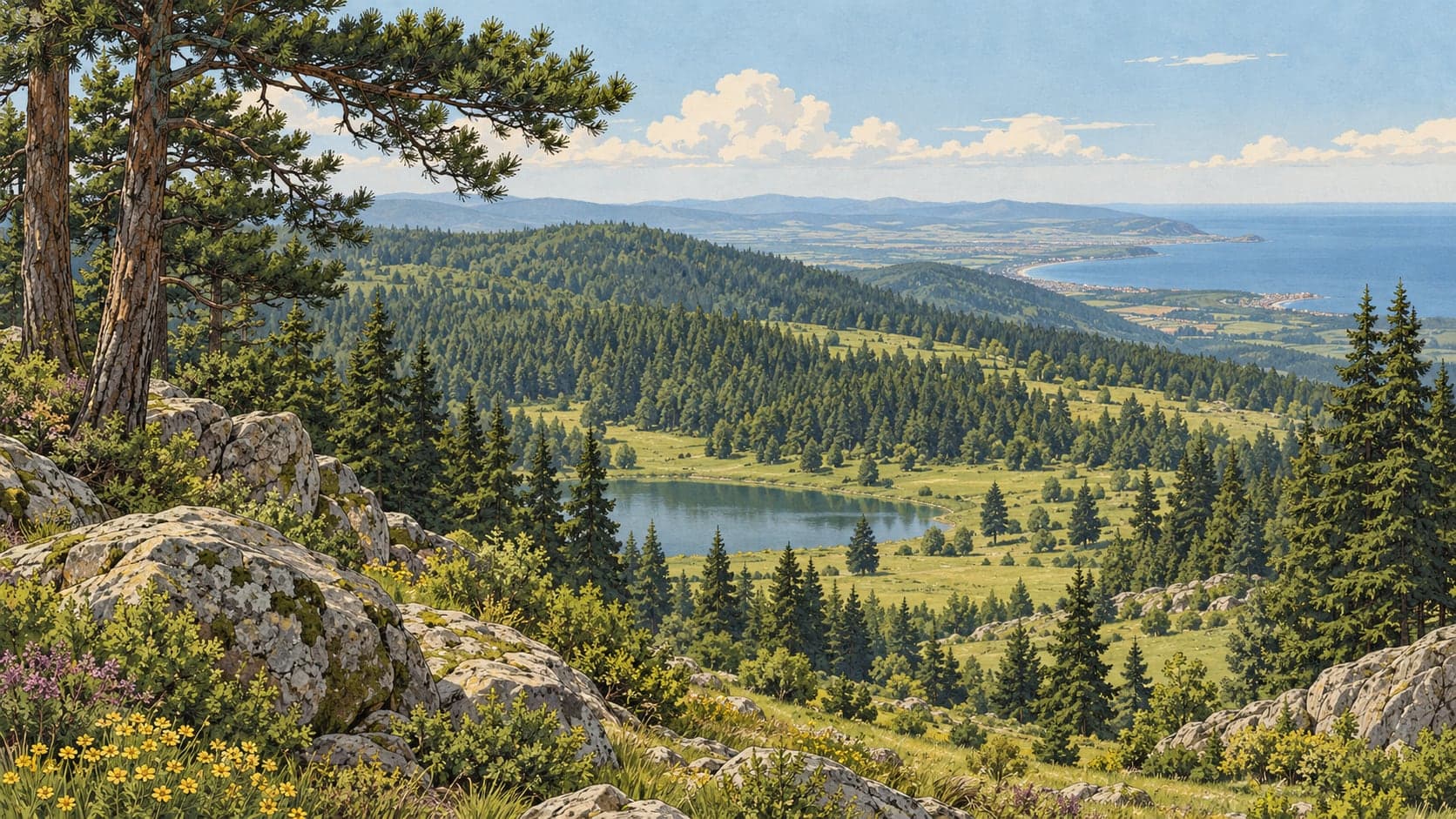 Illustration of Kartaltepe Nature Park, Tekirdağ