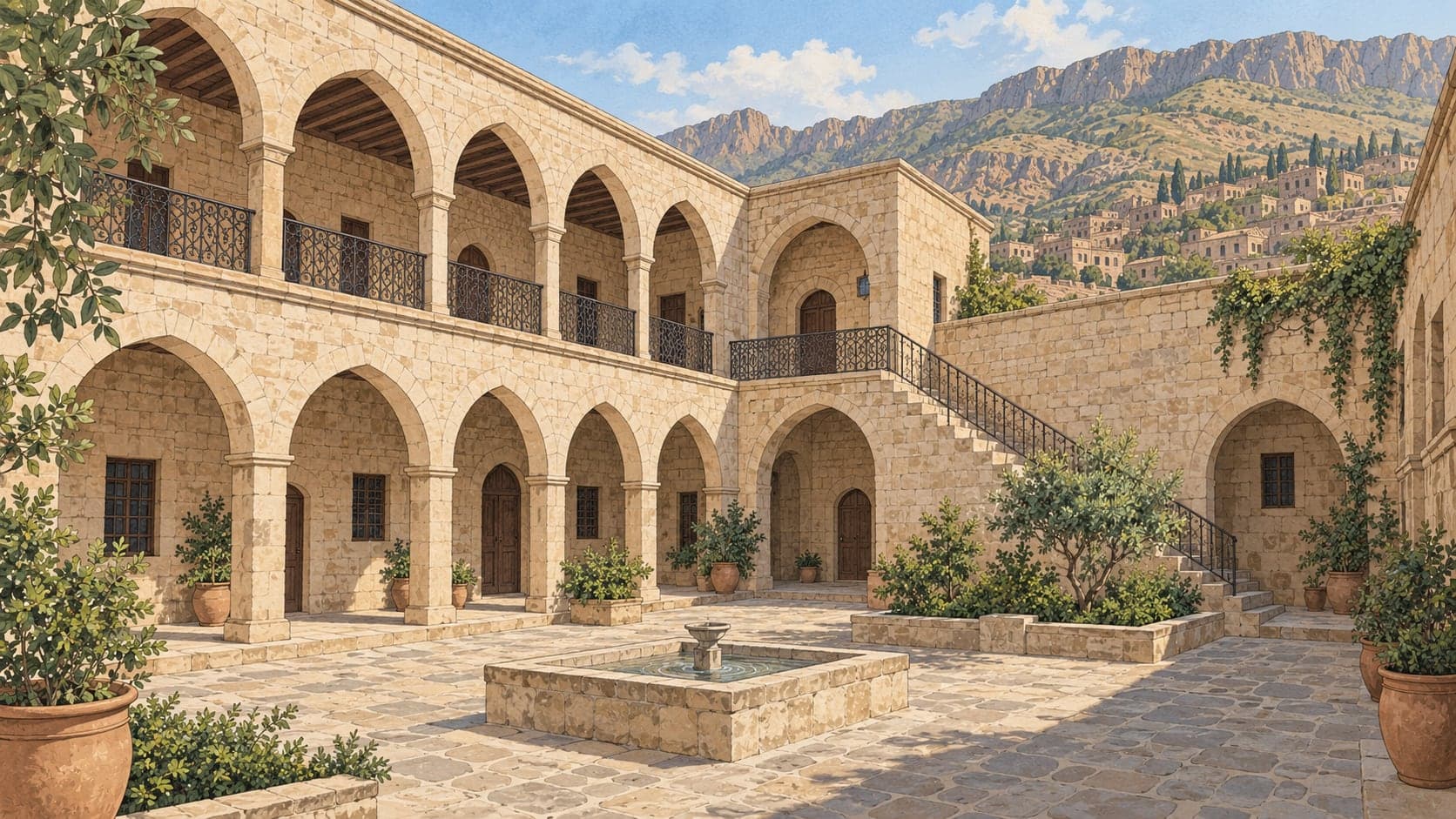 Illustration of Katip Yusuf House, Şırnak