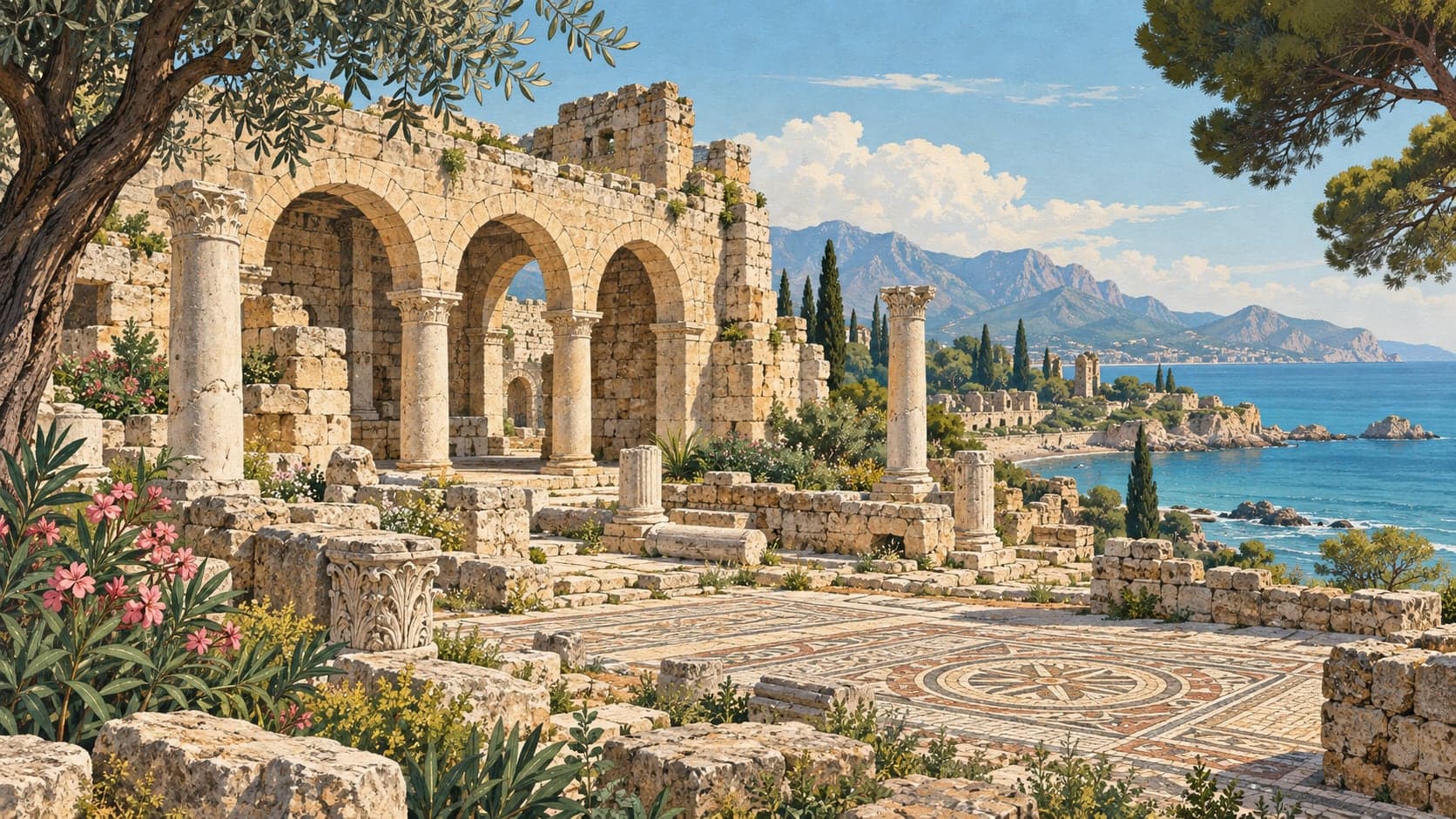 Illustration of Kelenderis, Mersin