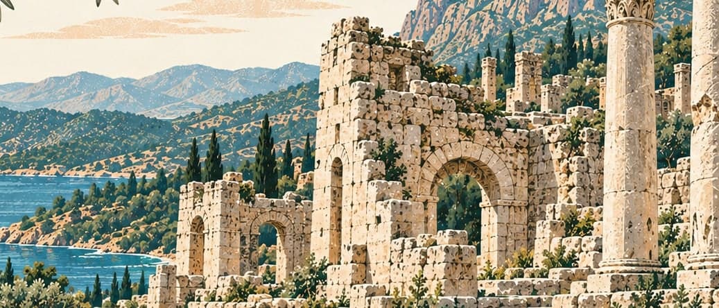 Illustration of Kitanaura Ancient City, Antalya
