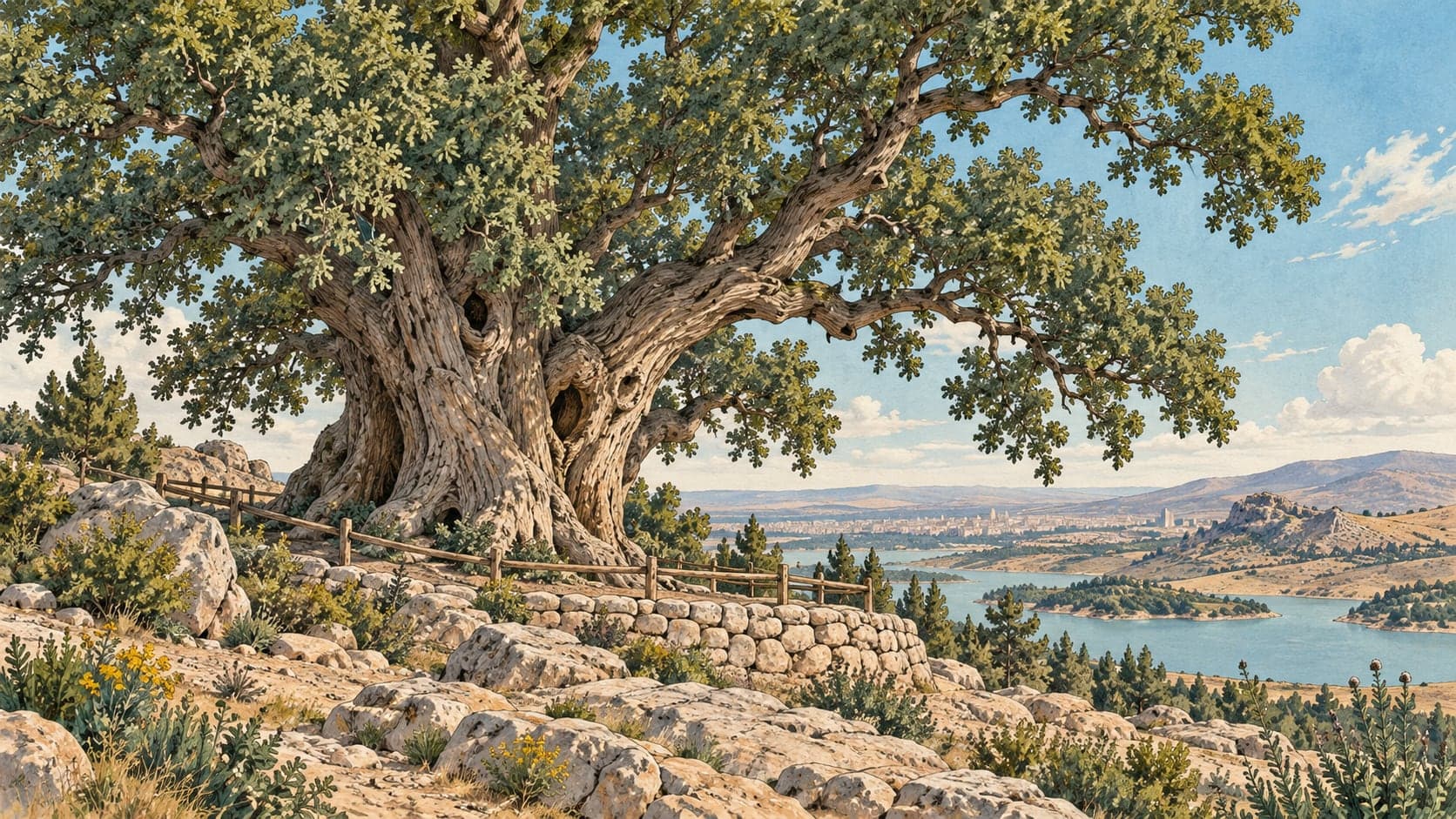 Illustration of Kız Tepesi Natural Monument, Ankara