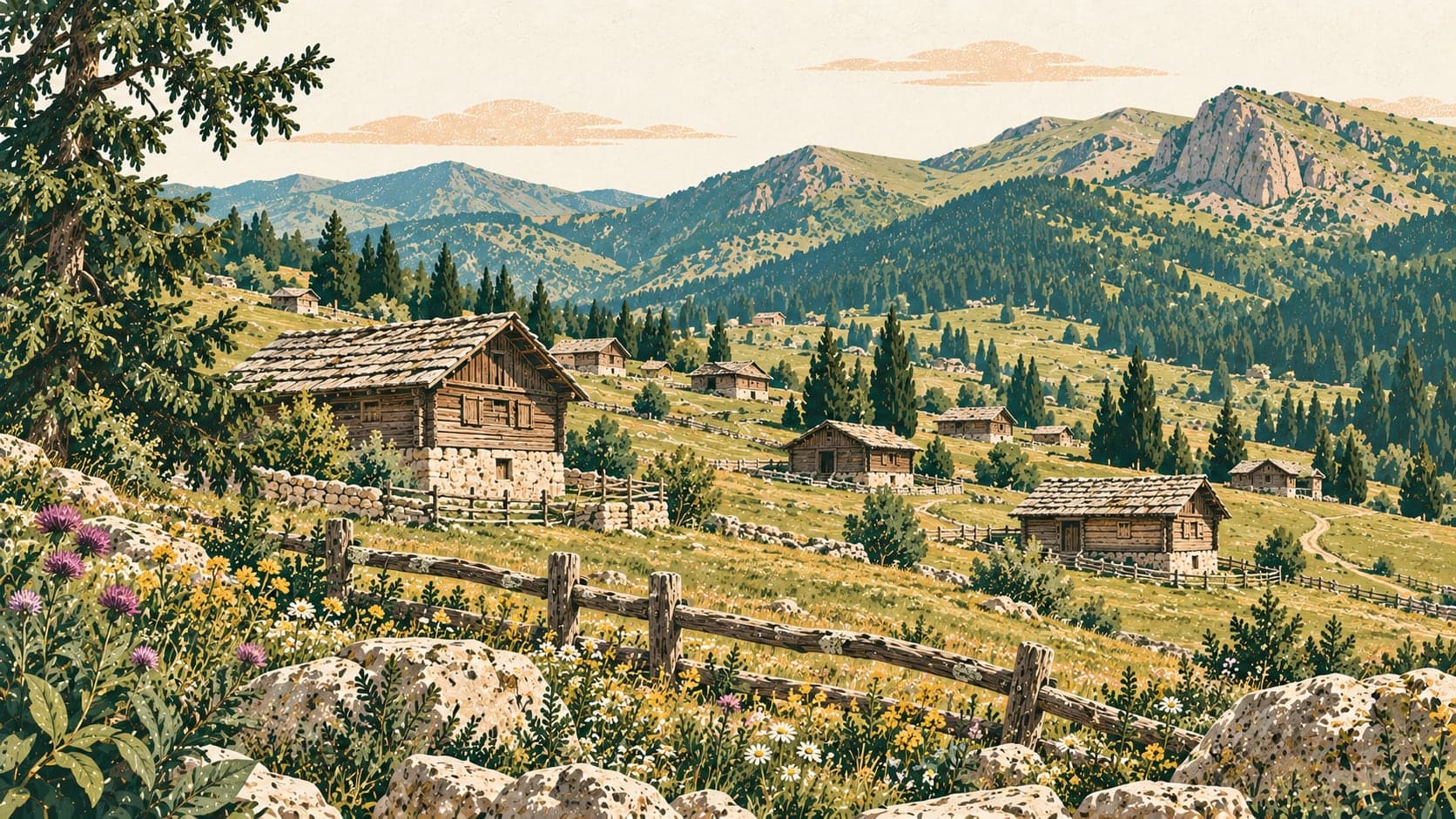 Illustration of Kümbet Plateau, Giresun
