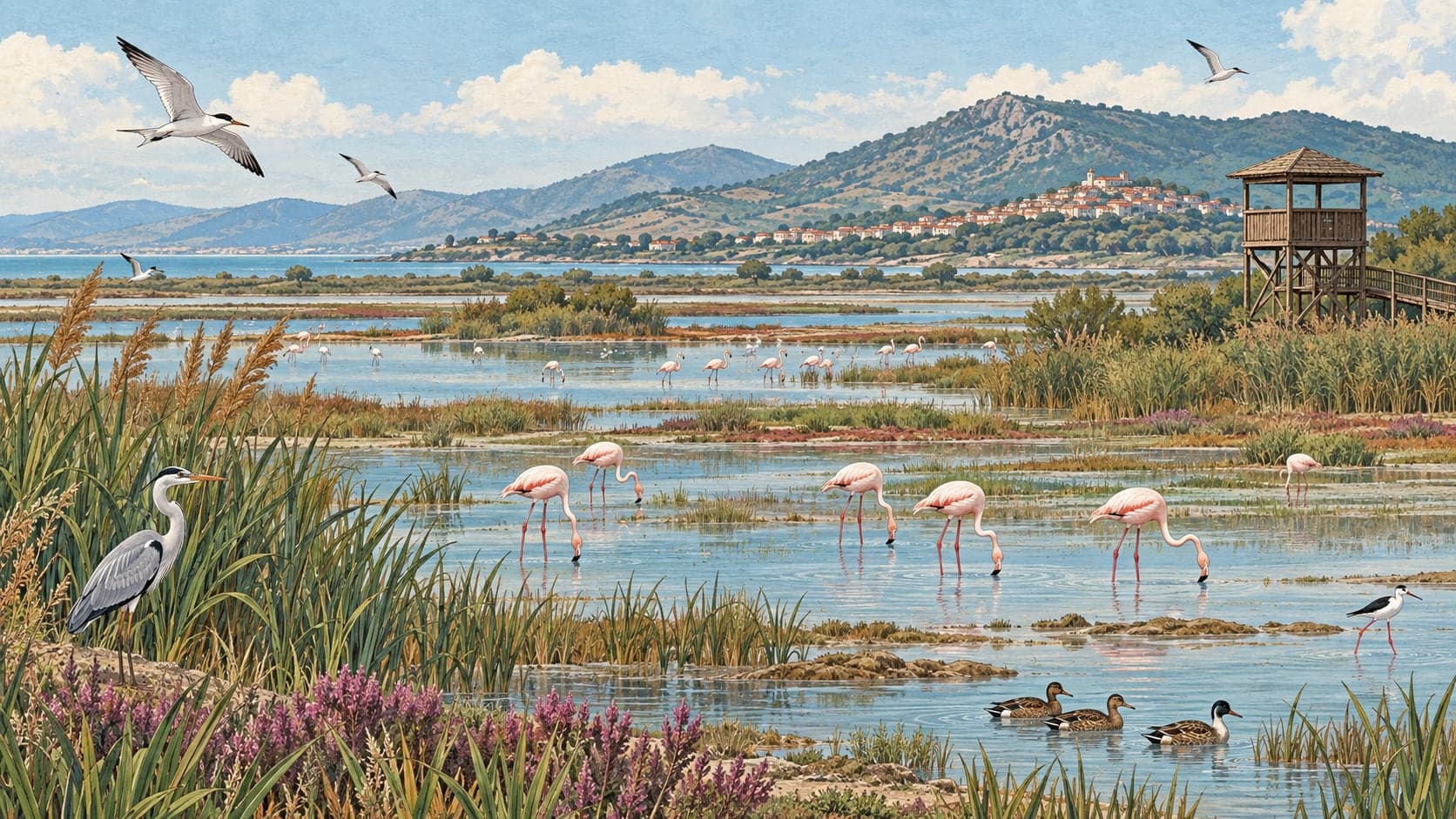 Illustration of Bird Sanctuary National Park, Balıkesir