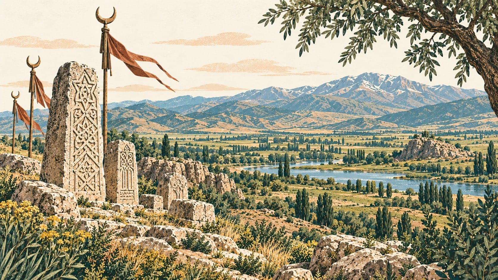 Illustration of Malazgirt Meydan Muharebesi Historical National Park, Muş