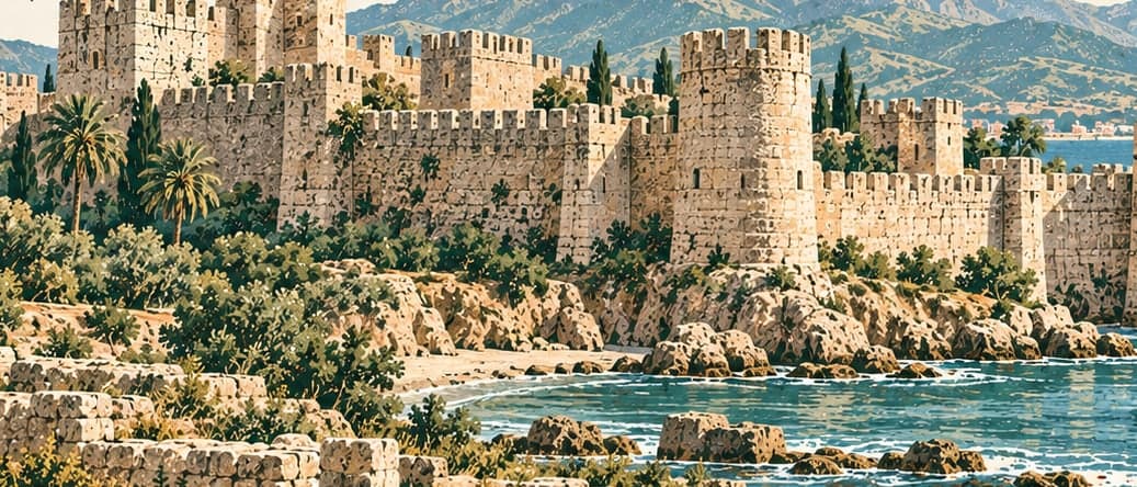 Illustration of Mamure Kalesi, Mersin