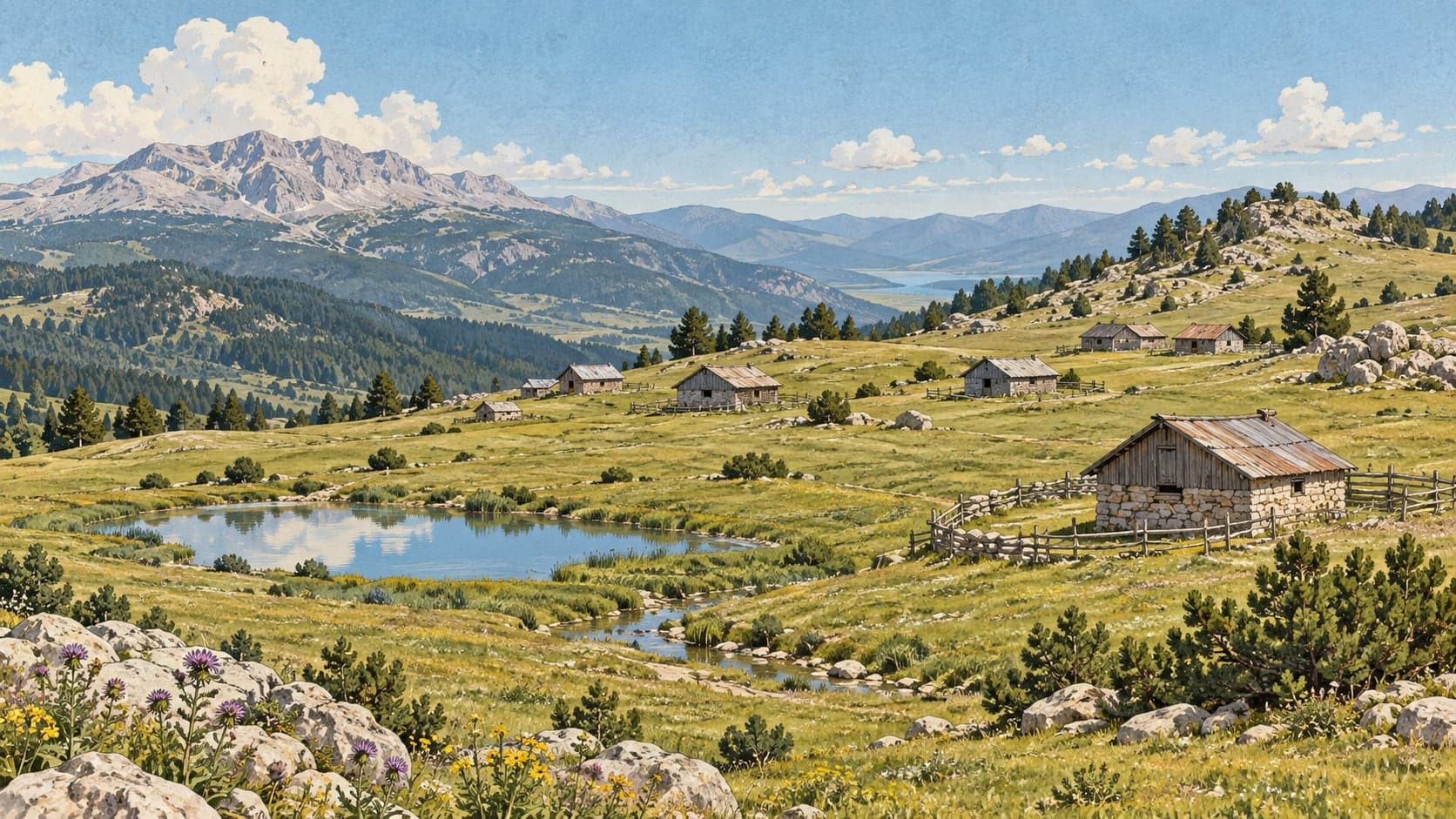 Illustration of Melikler Plateau, Isparta