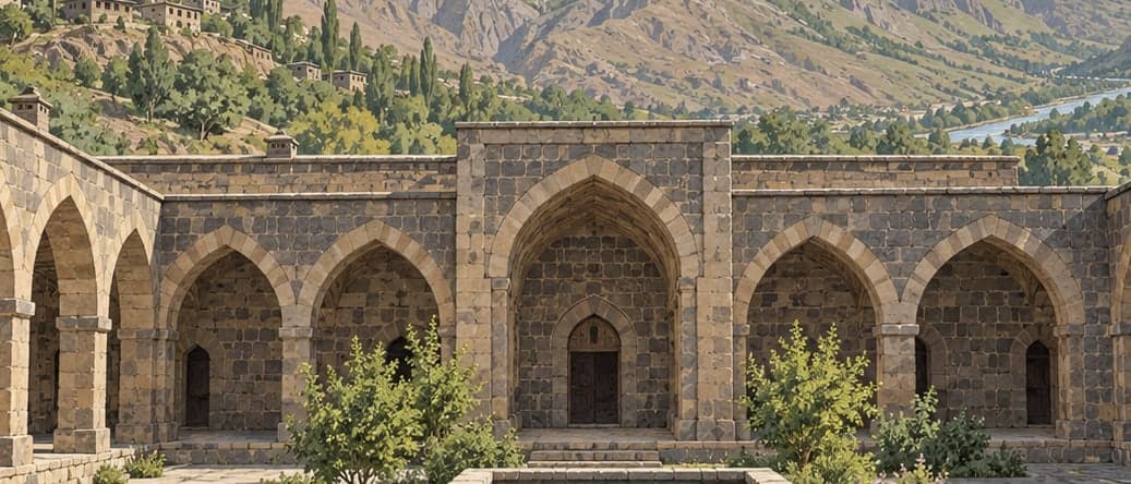 Illustration of Meydan Madrasa, Hakkari