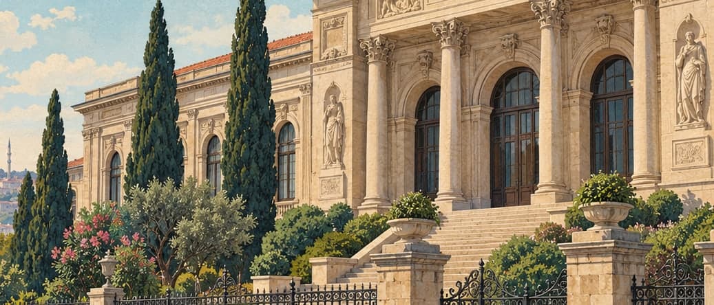 Illustration of Mimar Sinan Fine Arts University Painting and Sculpture Museum, İstanbul