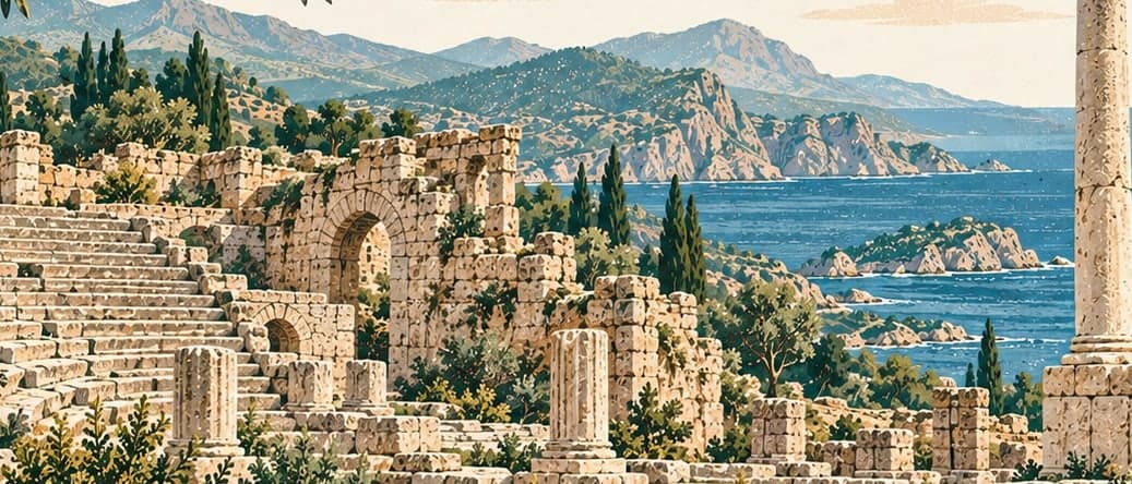 Illustration of Mnara Ancient City, Antalya