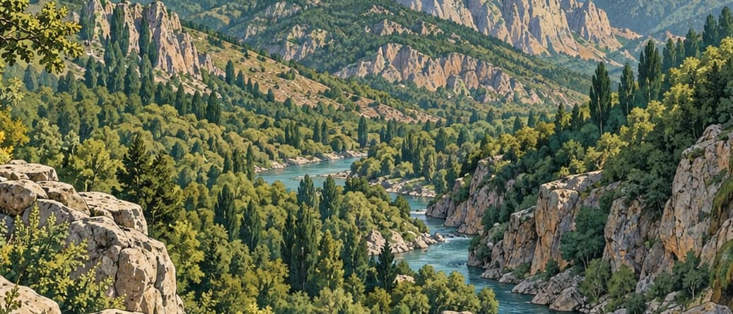 Illustration of Munzur Valley National Park, Tunceli