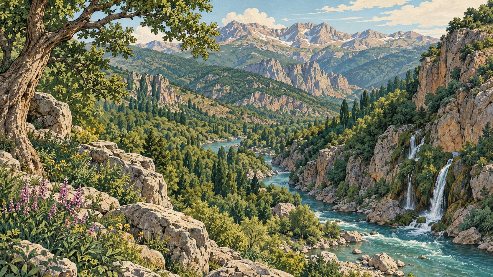 Illustration of Munzur Valley National Park, Tunceli