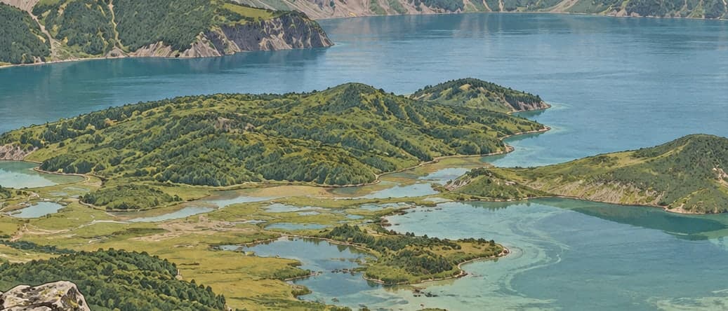 Illustration of Nemrut Crater Lake, Bitlis