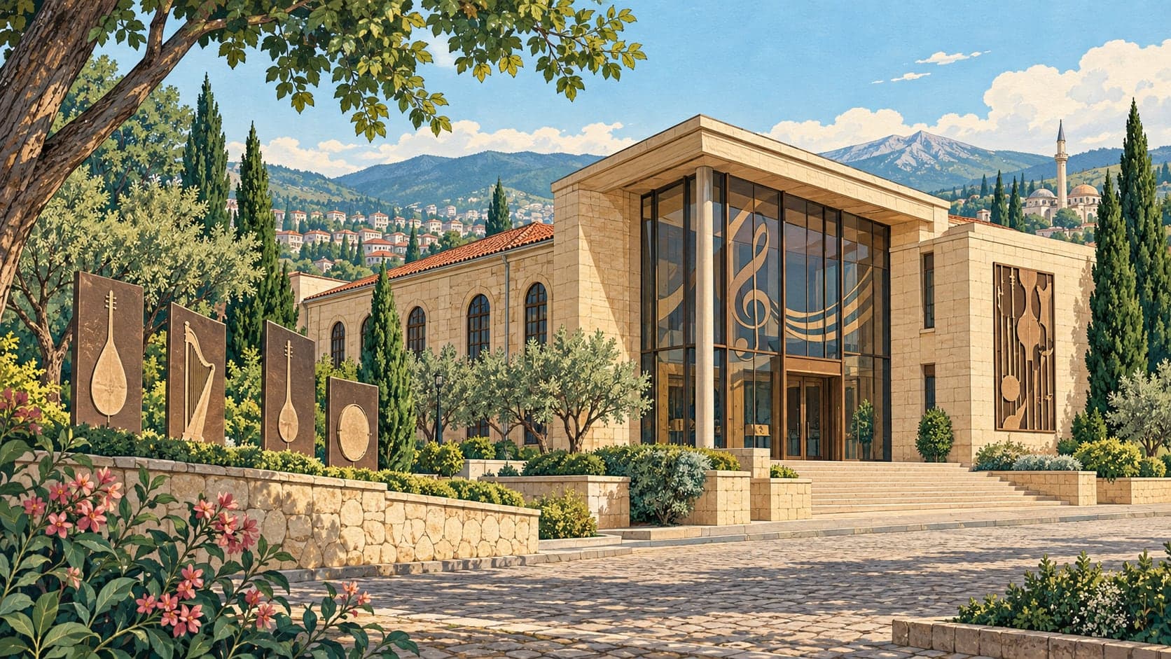 Illustration of Nilüfer Municipality Dr. Hüseyin Parkan Sanlıkol Music Instruments Museum, Bursa