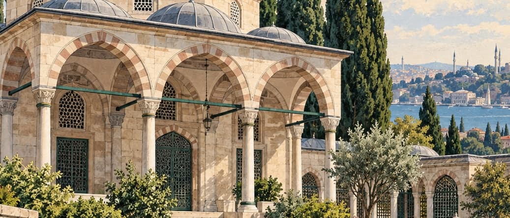 Illustration of Nureddin Surgical Tomb, İstanbul