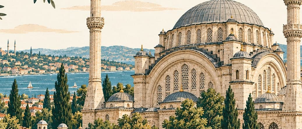 Illustration of Nuruosmaniye Camii, İstanbul