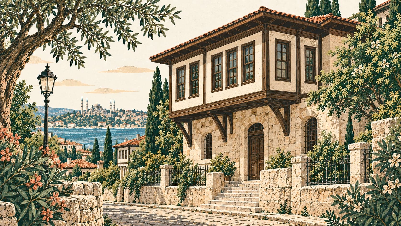 Illustration of Orhan Kemal Museum, İstanbul