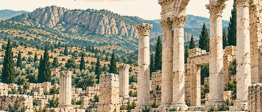 Illustration of Pepouza Ancient City, Uşak