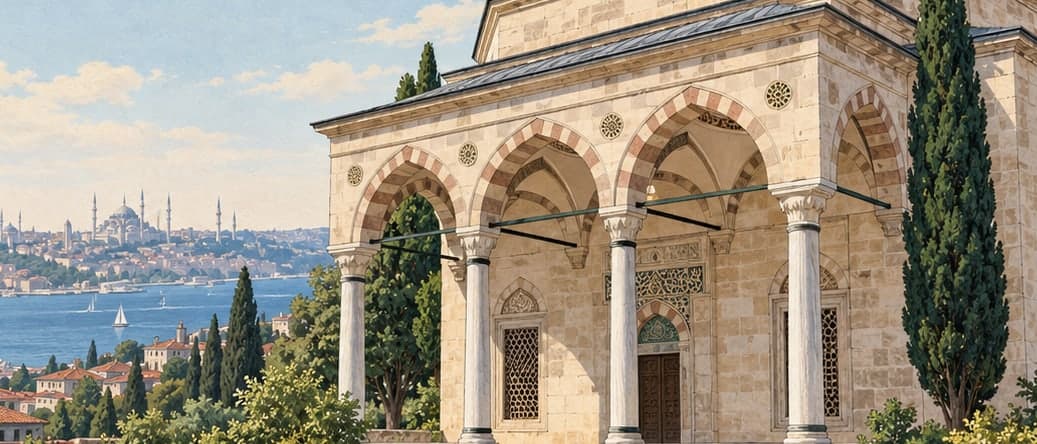 Illustration of Piyale Paşa Tomb, İstanbul