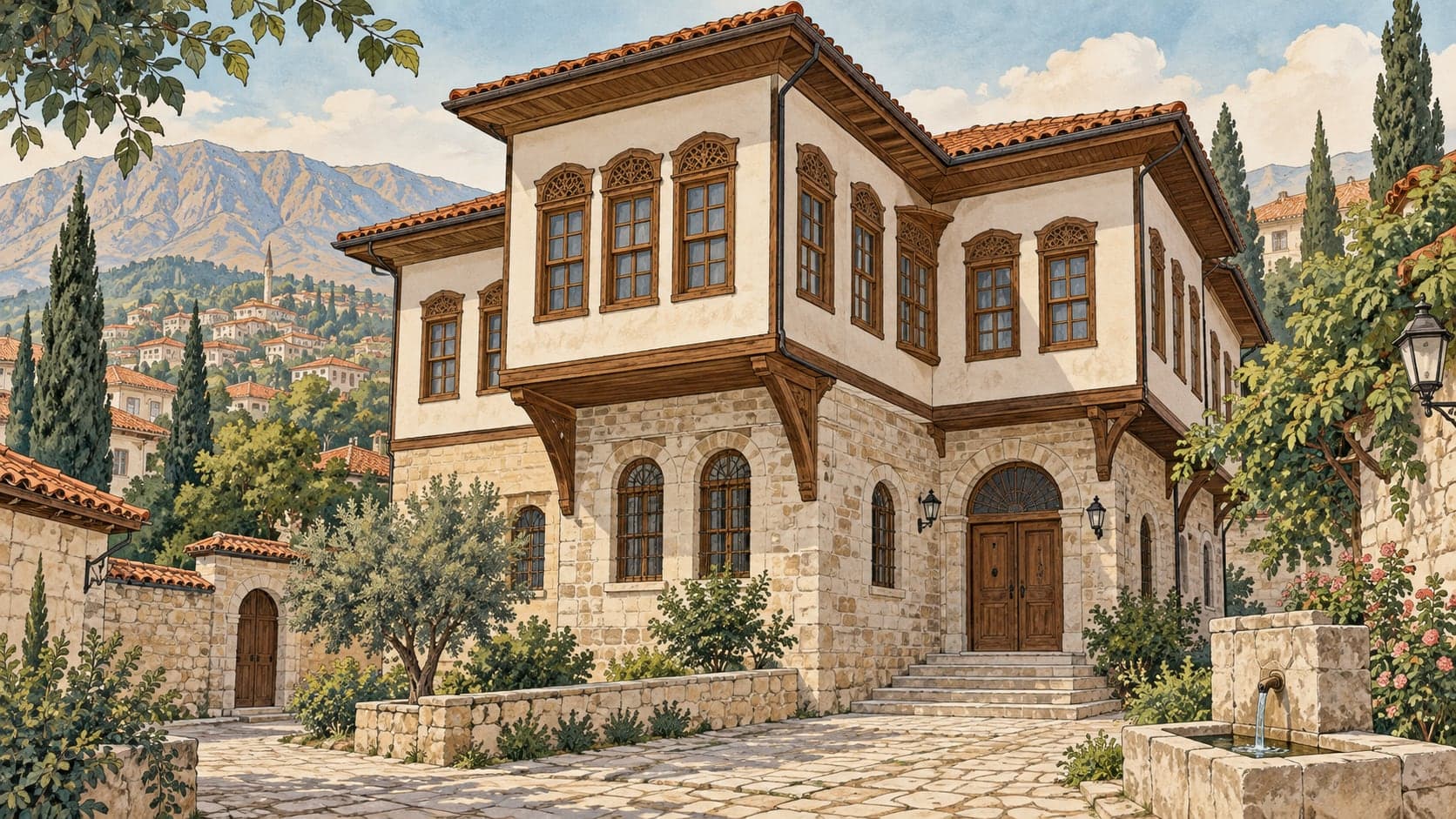 Illustration of Poyraz Mansion (Neighbourhood Life Museum), Malatya