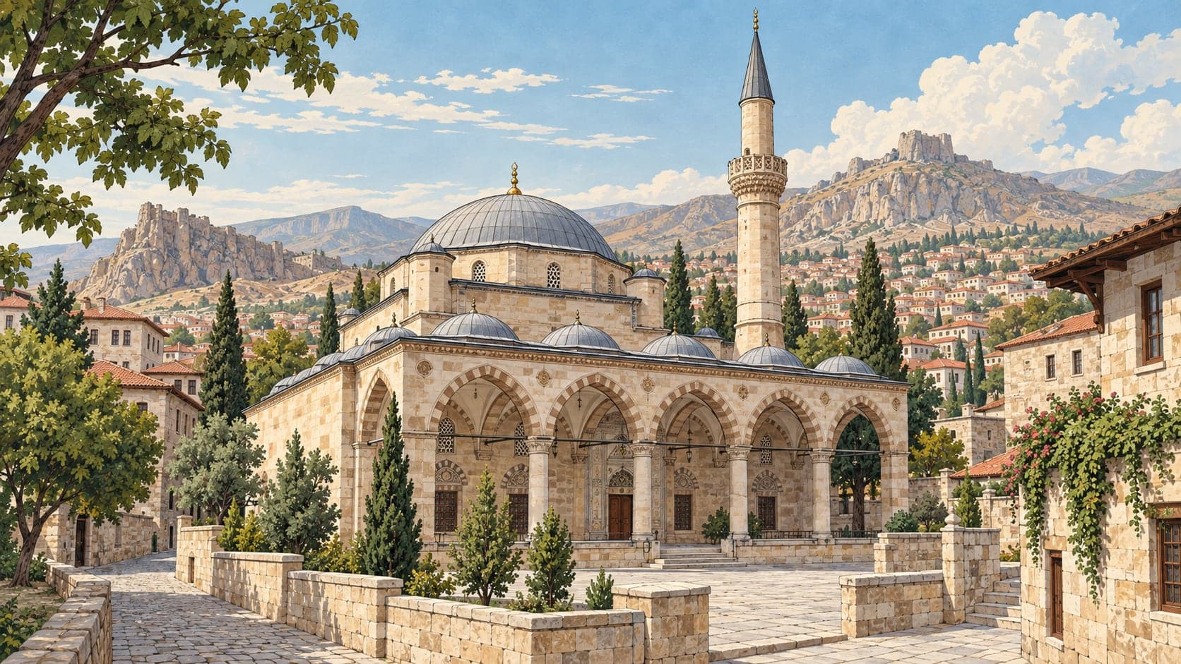Illustration of Rahmaniye Mosque, Niğde