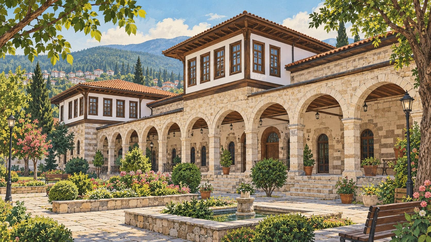 Illustration of Painter Mehmet Yücetürk Art Centre, Bolu