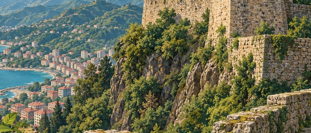 Illustration of Rize Castle, Rize