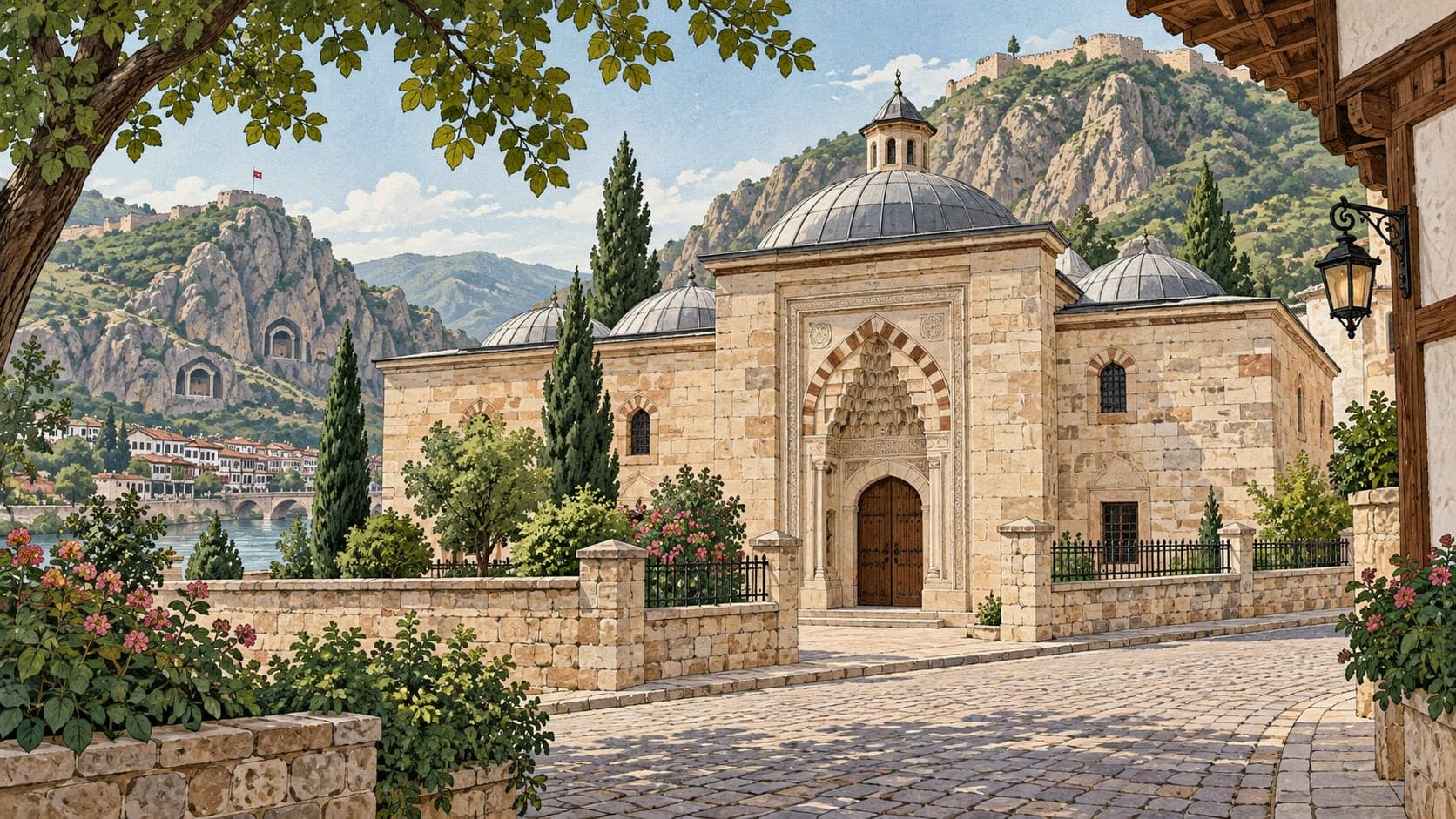 Illustration of Sabuncuoğlu Şerafeddin Medicine and Surgical History Museum, Amasya