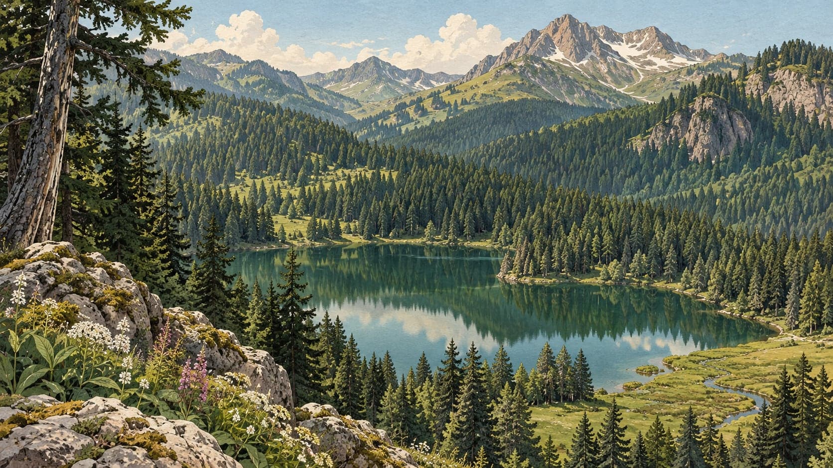 Illustration of Sahara-Karagöl National Park, Artvin