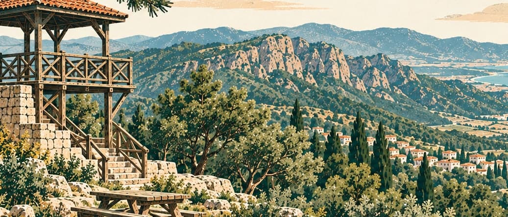 Illustration of Şahin Tepesi Tabiat Parkı, Hatay
