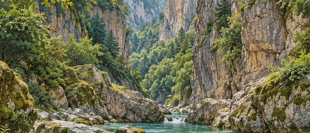 Illustration of Sansarak Canyon Nature Park, Bursa
