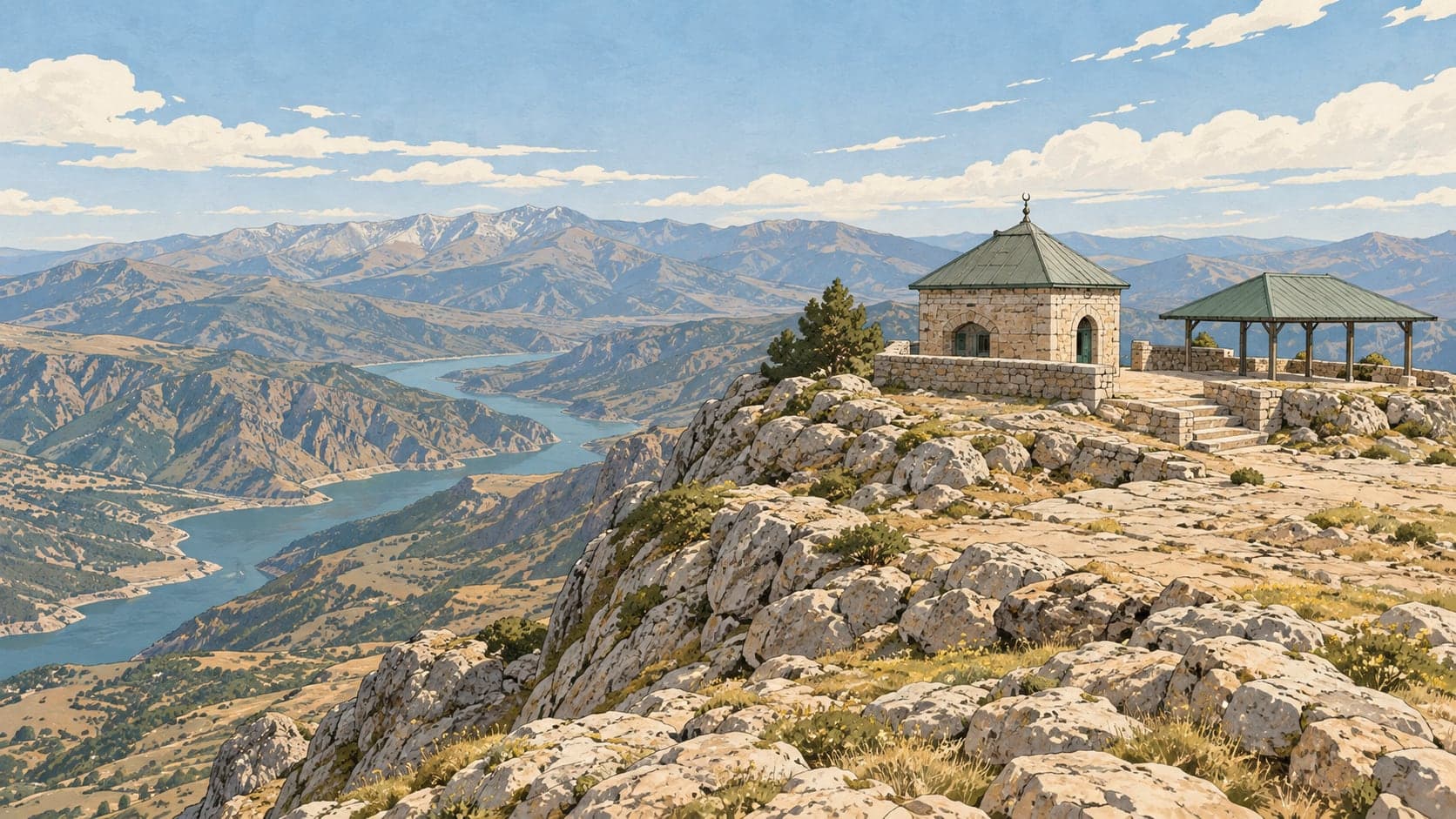 Illustration of Saraydüzü Barracks Building National Struggle Museum and Congress Centre, Amasya