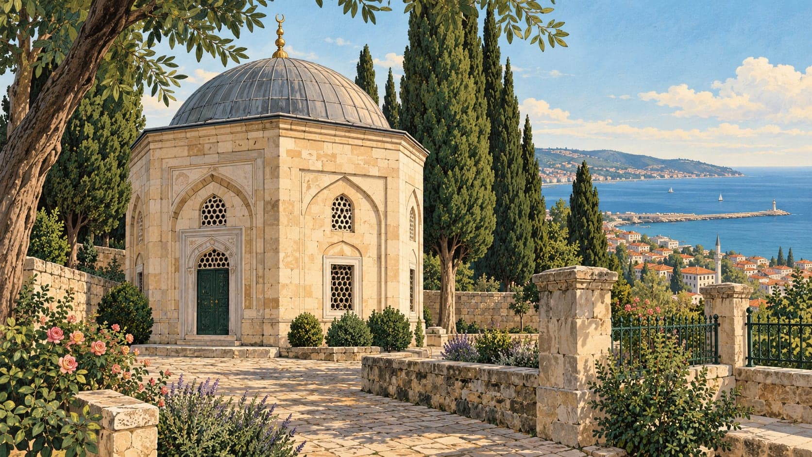 Illustration of Sarbanı Ahmed Tomb, Tekirdağ