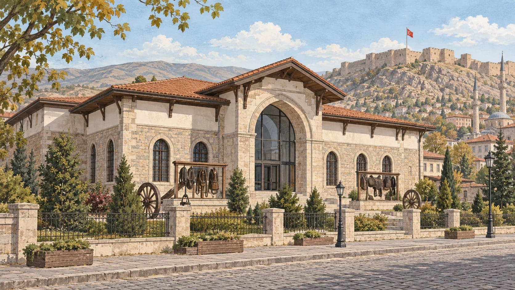 Illustration of War Horses Museum, Sivas