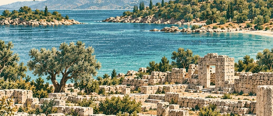 Illustration of Sedir Adası, Muğla