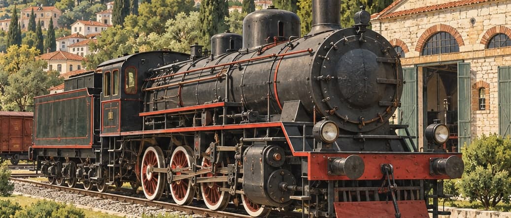 Illustration of Selçuk Çamlık Open Air Steam Locomotive Museum, İzmir