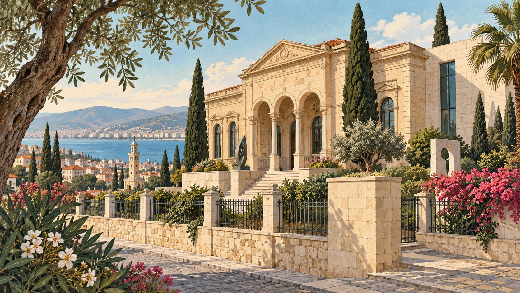 Illustration of Selçuk Yaşar Painting Museum and Art Gallery, İzmir