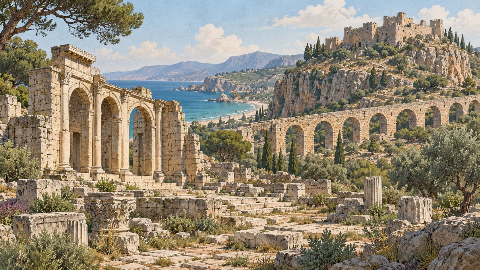 Illustration of Selinus, Antalya