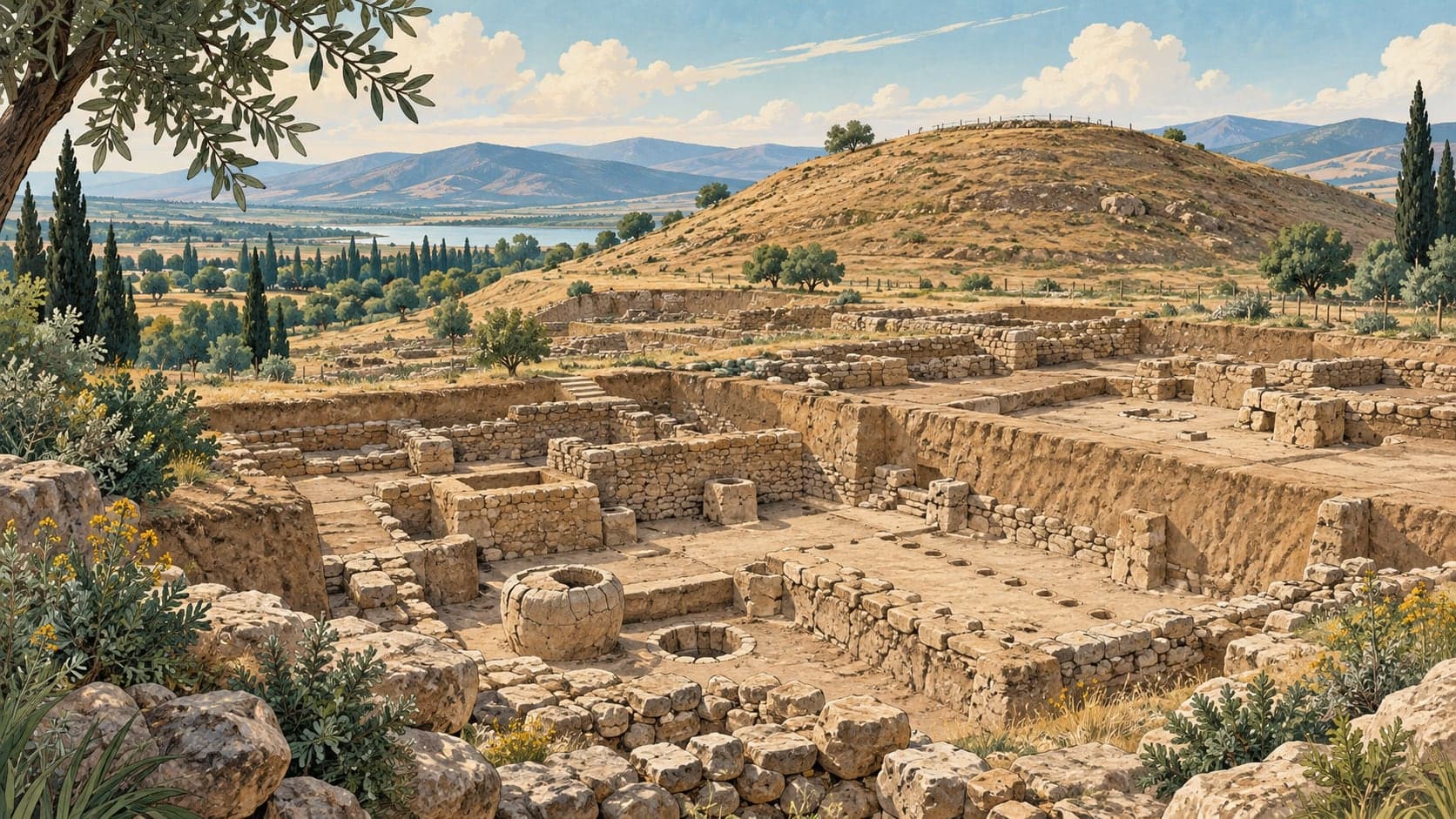 Illustration of Seyitömer Mound, Kütahya