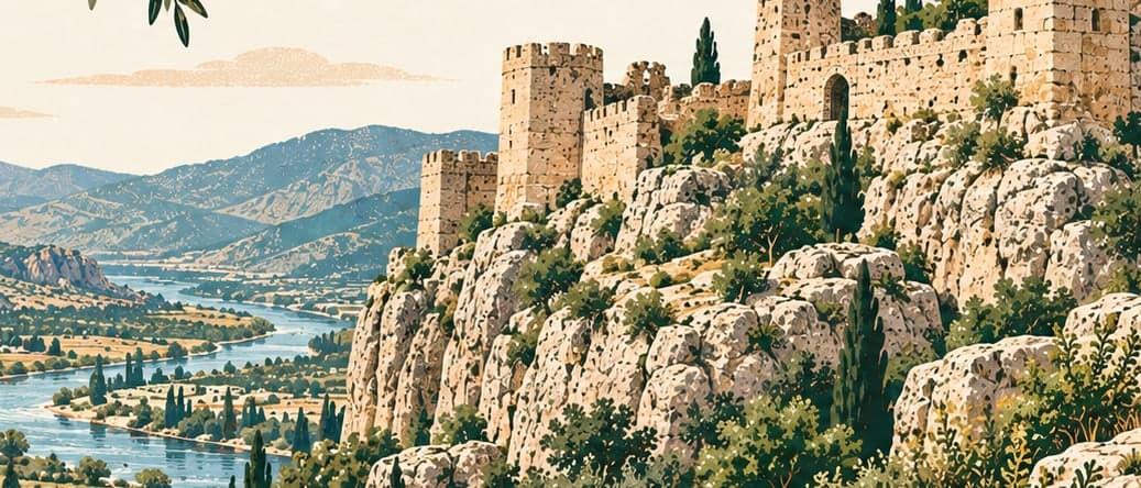 Illustration of Silifke Castle, Mersin